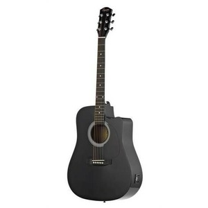Электроакустическая гитара Fender SQUIER SA-105CE DREADNOUGHT BLACK W/FISHMAN PREAMP