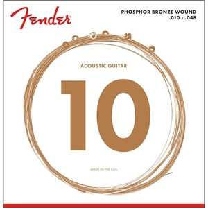 Струны для акустической гитары Fender STRINGS NEW ACOUSTIC 60XL PHOS BRNZ BALL 10-48