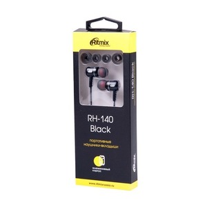 Наушники внутриканальные классические Ritmix RH-140 Black