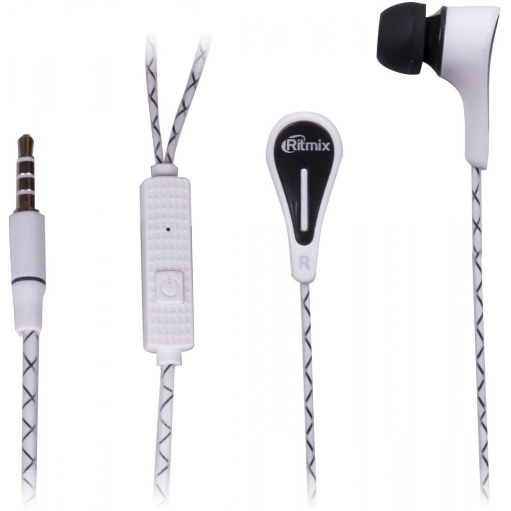 Наушники внутриканальные классические Ritmix RH-115M Black LUMINOUS