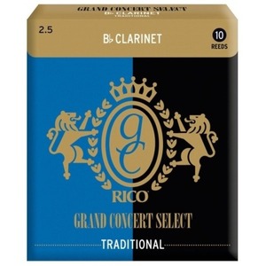 Трости для кларнета Bb DAddario RGC10BCL250 Grand Concert Select Traditional