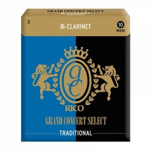Трости для кларнета Bb DAddario RGC10BCL300 Grand Concert Select Traditional