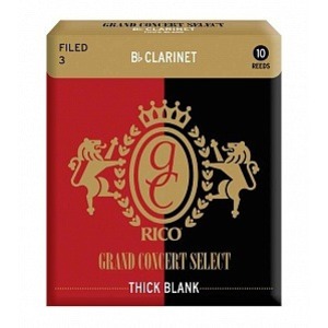 Трости для кларнета Bb DAddario RGT10BCL300 Grand Concert Select Thick Blank