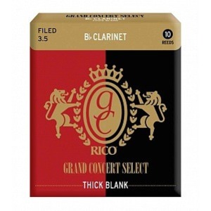 Трости для кларнета Bb DAddario RGT10BCL350 Grand Concert Select Thick Blank