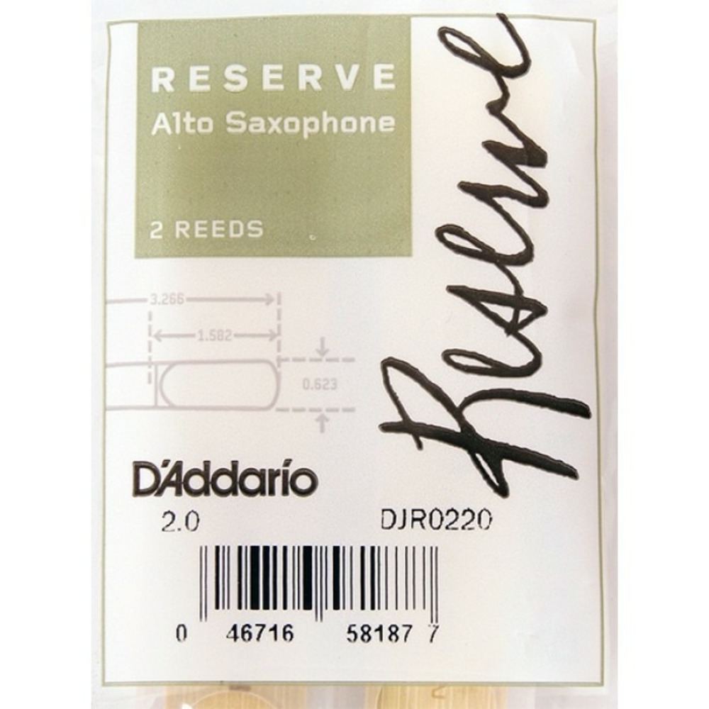 Трости для саксофона альт Rico DJR0220 Reserve