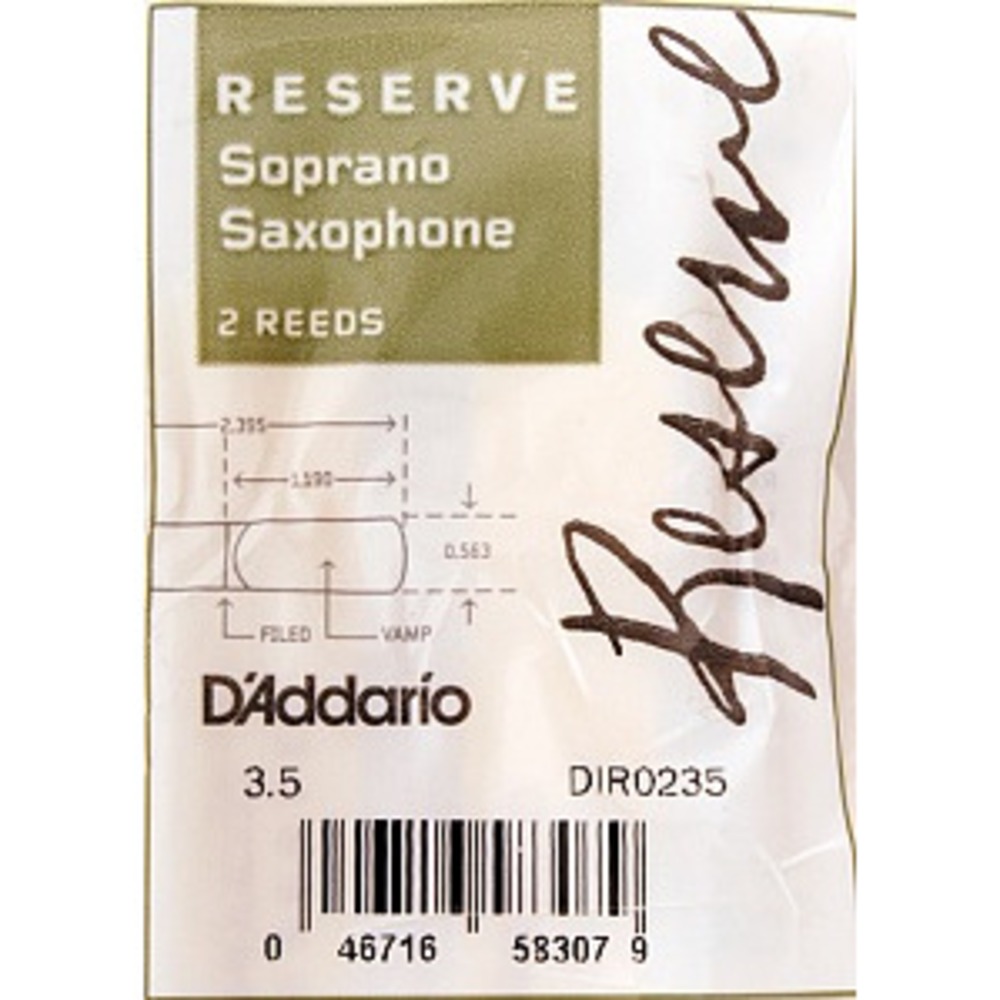 Трости для саксофона сопрано Rico DIR0235 Reserve