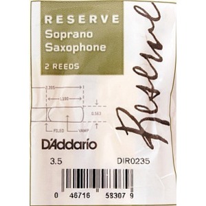 Трости для саксофона сопрано Rico DIR0235 Reserve