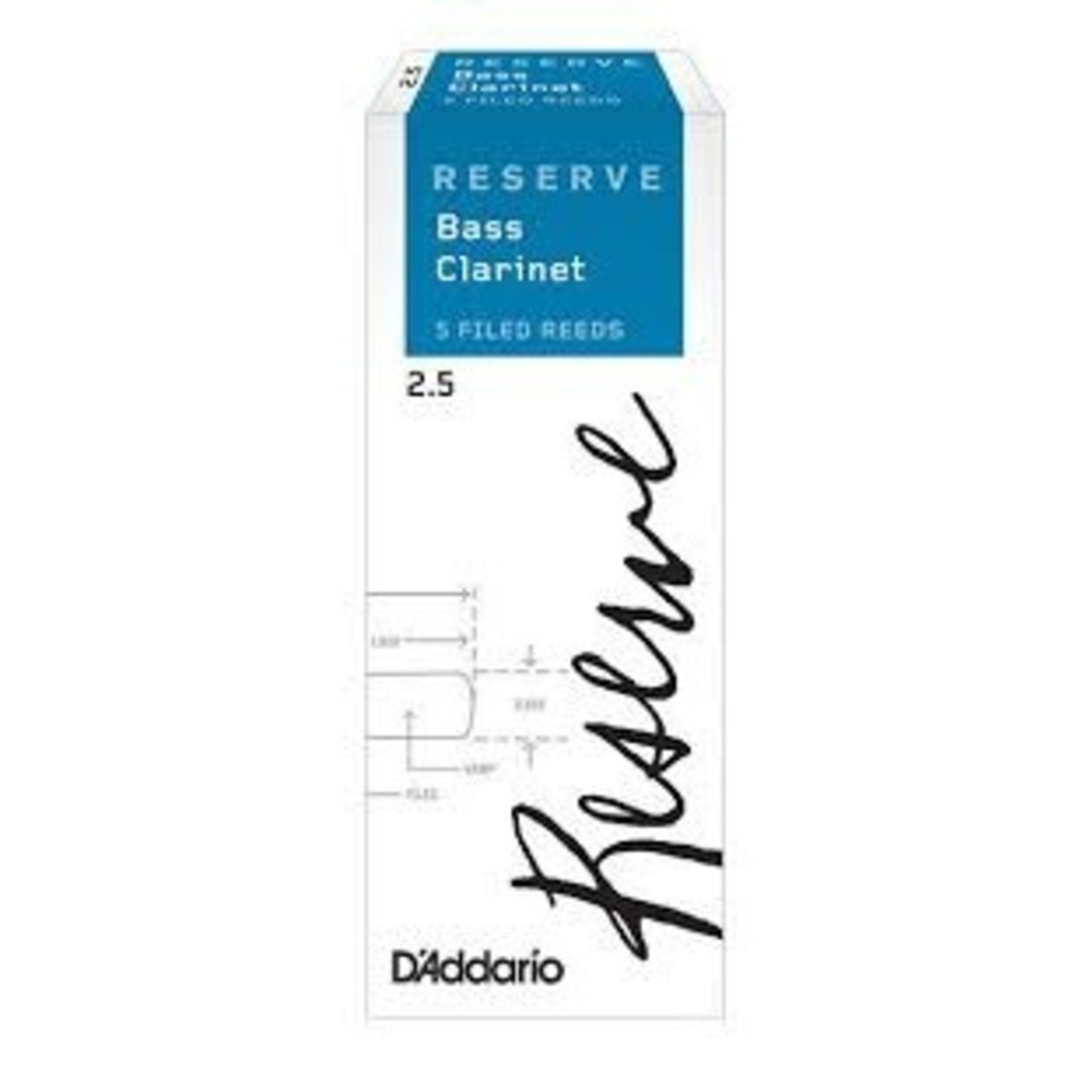 Трости для кларнета бас Rico DER0525 Reserve