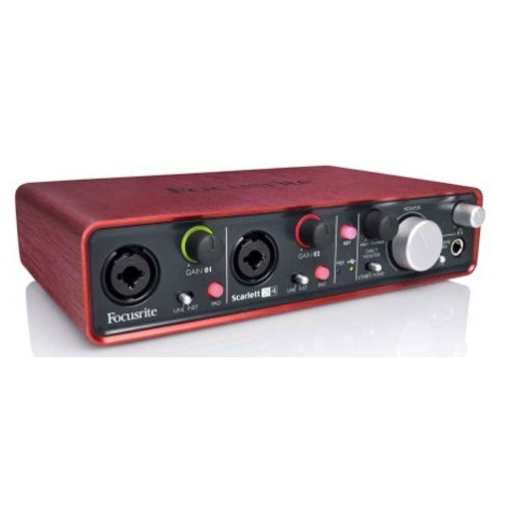 Внешняя звуковая карта с USB FOCUSRITE Scarlett 2i4