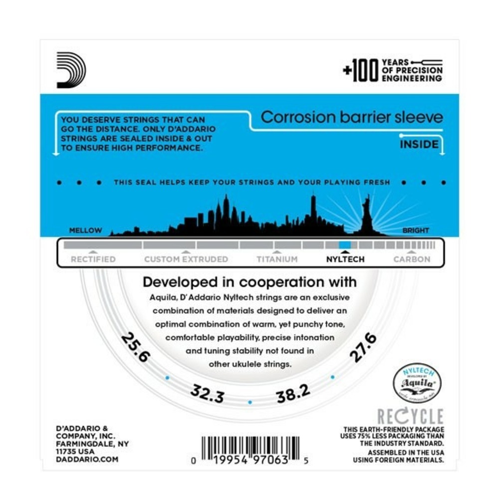 Струны для укулеле DAddario EJ88T