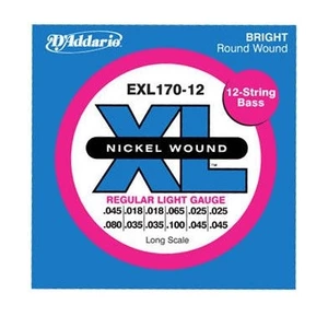 Струны для бас-гитары DAddario EXL170-12
