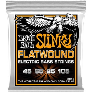 Струны для бас-гитары Ernie Ball 2813 Hybrid Slinky Flatwound Bass