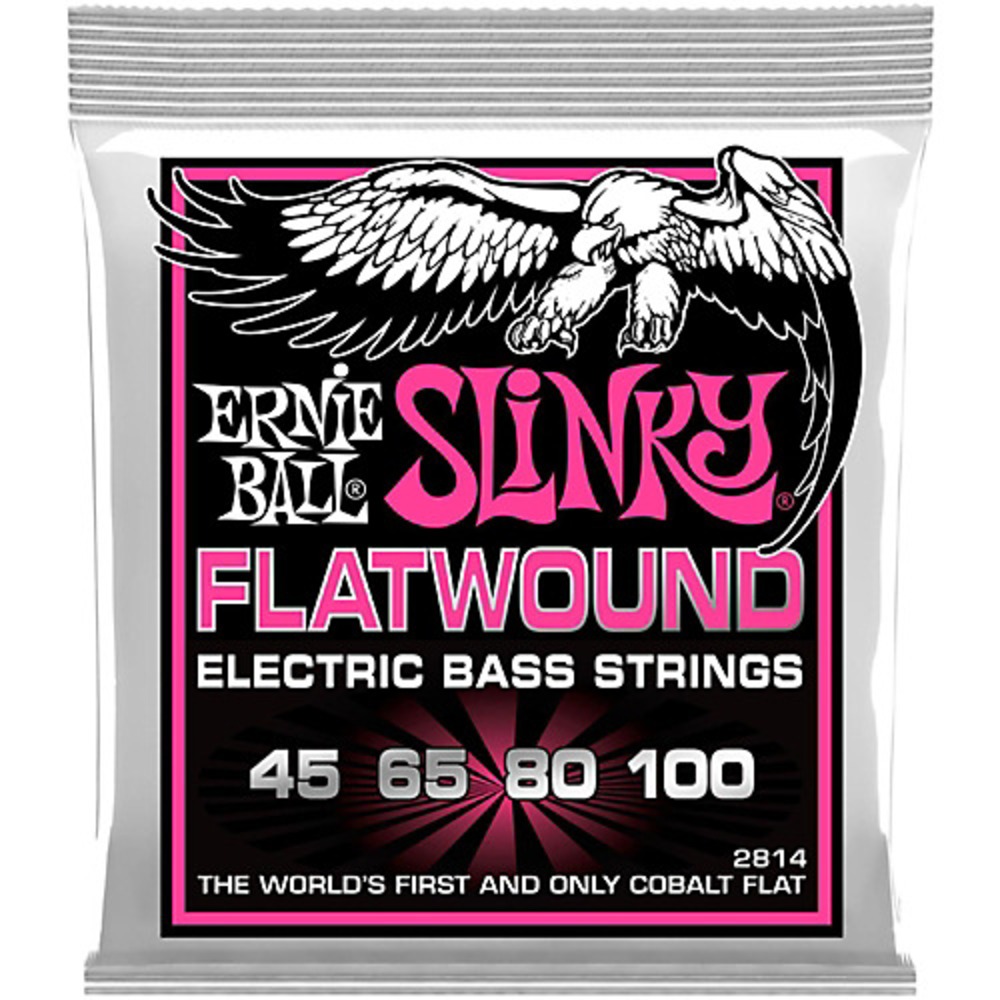 Струны для бас-гитары Ernie Ball 2814Super Slinky Flatwound Bass