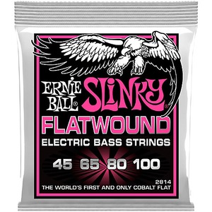 Струны для бас-гитары Ernie Ball 2814Super Slinky Flatwound Bass