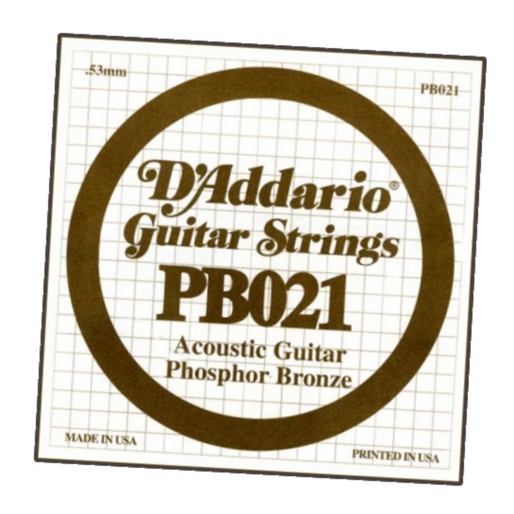 Струна для акустической гитары DAddario PB021 Phosphor Bronze