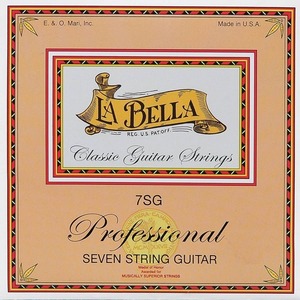 Струны выского натяжения для классической 7-струнной гитары LA BELLA 7SG