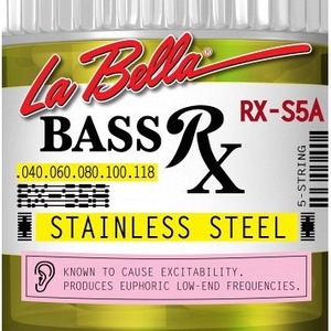 Струны для 5-струнной бас-гитары LA BELLA RX-S5A RX Stainless