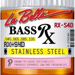 Струны для бас-гитары LA BELLA RX-S4D RX Stainless