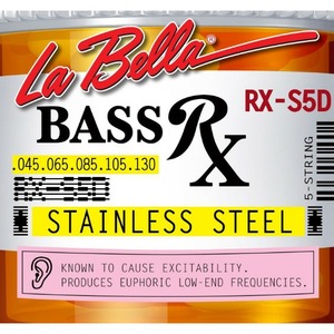 Струны для 5-струнной бас-гитары LA BELLA RX-S5D RX Stainless