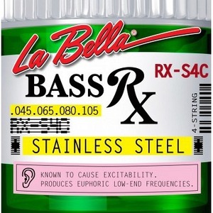 Струны для бас-гитары LA BELLA RX-S4C RX Stainless