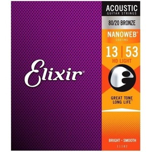 Струны для акустической гитары Elixir 11182 NANOWEB