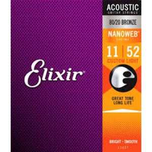 Струны для акустической гитары Elixir 11027 NANOWEB