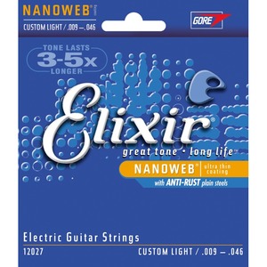 Струны для электрогитары Elixir 12027 NANOWEB