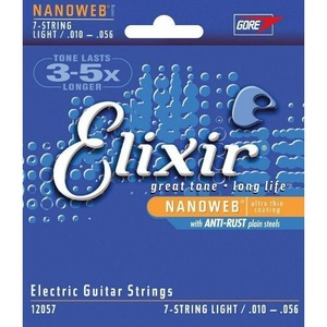 Струны для 7-струнной электрогитары Elixir 12057 NANOWEB