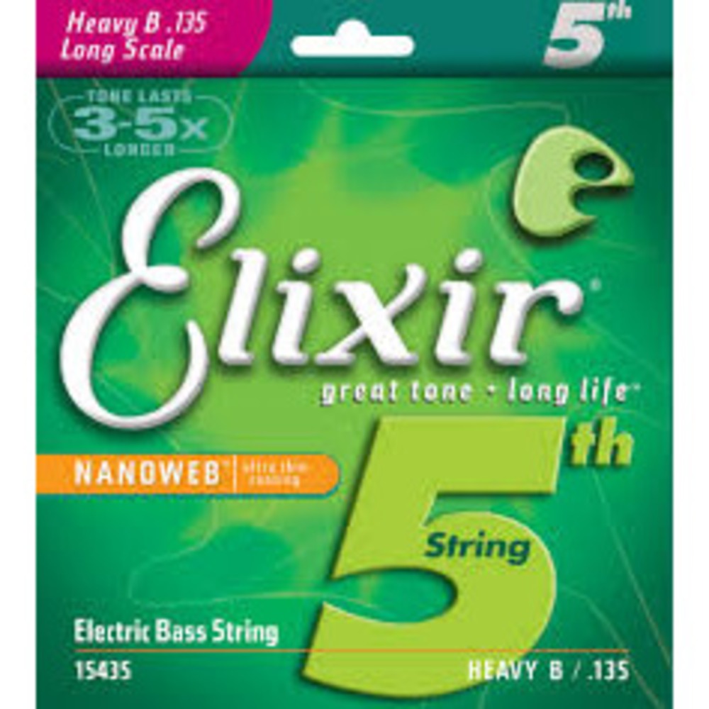 Струна для бас-гитары 5-ая Elixir 15435 NANOWEB
