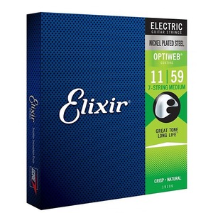 Струны для 7-струнной электрогитары Elixir 19601 Optiweb