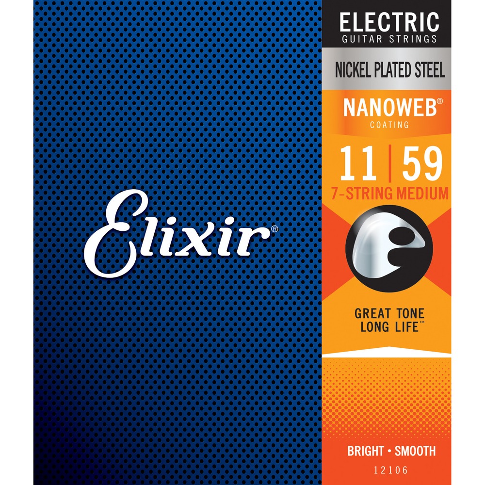 Струны для 7-струнной электрогитары Elixir 12106 NANOWEB