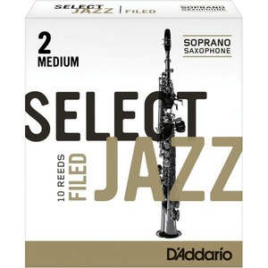 Трости для саксофона сопрано Rico RSF10SSX2M Select Jazz