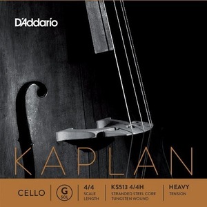 Струна для виолончели с обмоткой из вольфрама нота Соль (G) DAddario KS513 4/4H