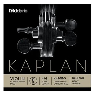 Струна для скрипки без обмотки нота Ми (E) DAddario K420B-5 Kaplan Golden Spiral Solo