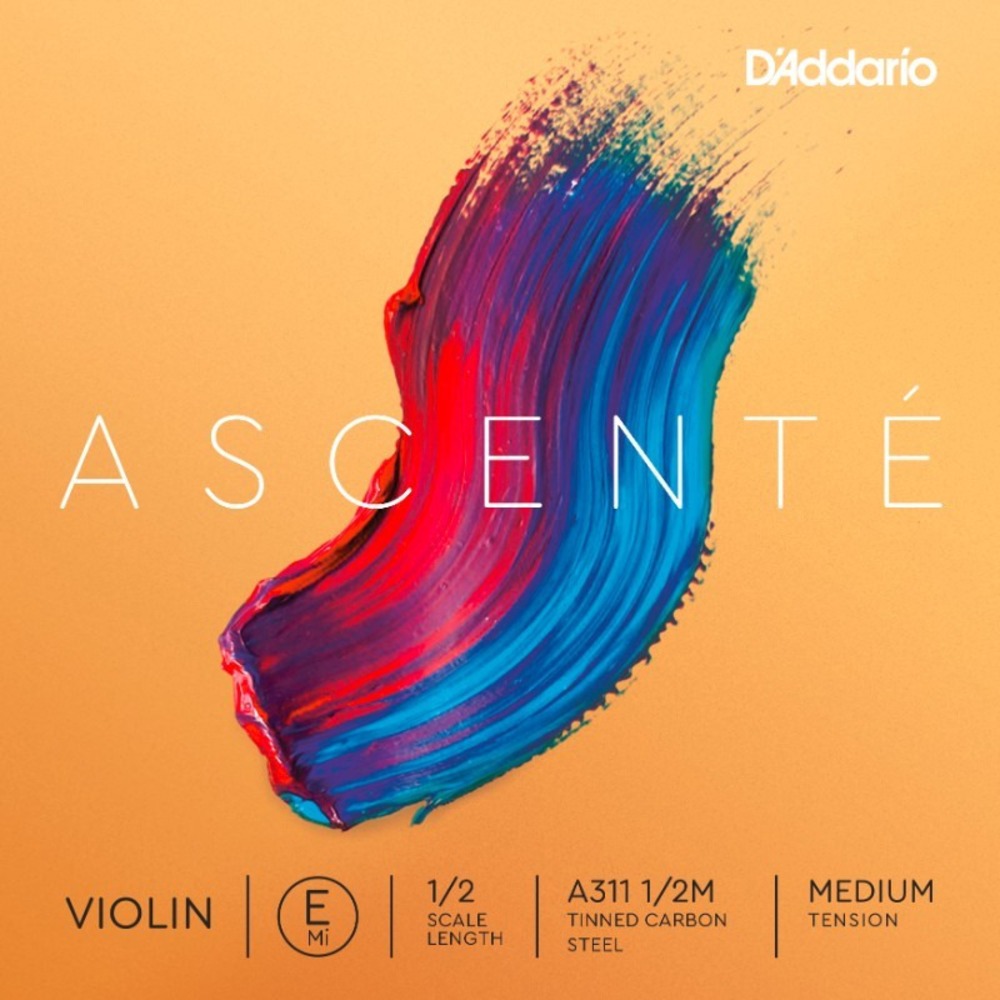 Cтруна для скрипки из углеродистой стали, нота Ми (E) DAddario A311 1/2M Ascente