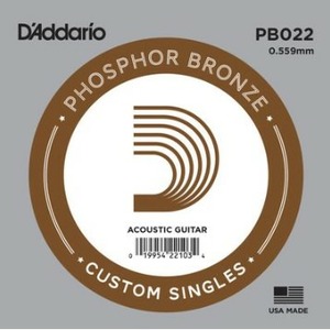 Струна одиночная для акустической гитары DAddario PB022