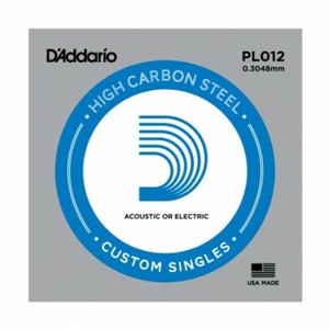 Струна одиночная для акустической и электрогитары DAddario PL012