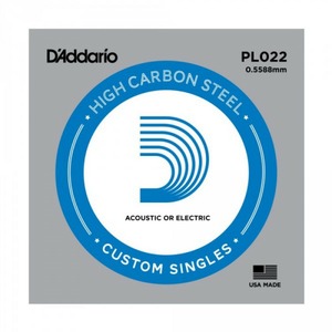 Струна одиночная для акустической и электрогитары DAddario PL022