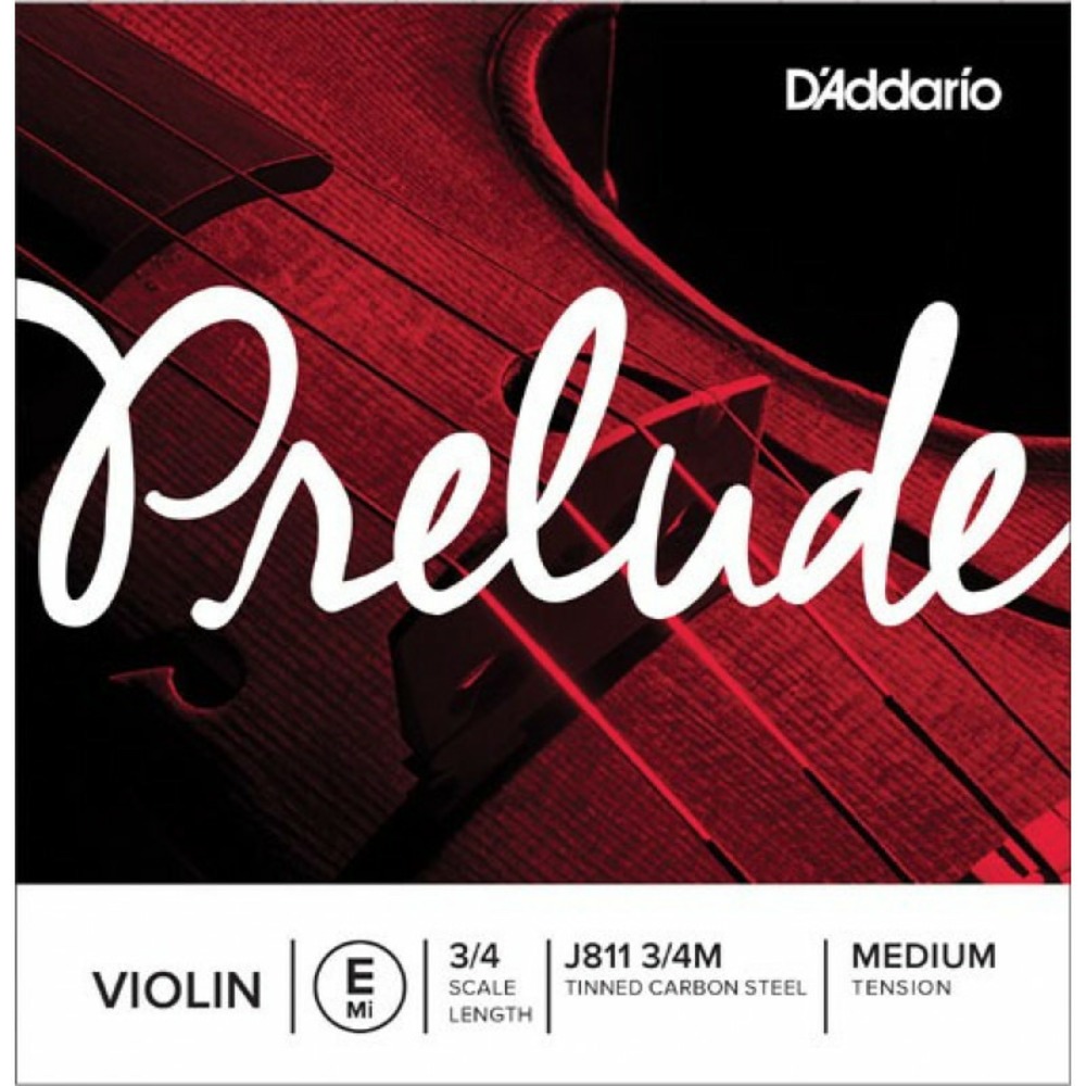 Струна одиночная для скрипки нота Ми (E) DAddario J811 3/4M prelude
