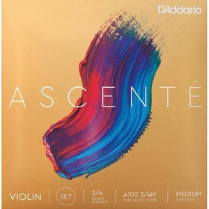 Струна для скрипки из углеродистой стали, нота Ми (E) DAddario A311 4/4M Ascente