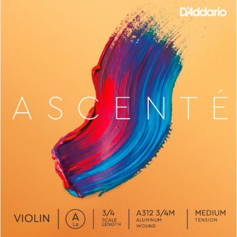 Струна одиночная для скрипки Нота Ля (A) DAddario A312 3/4M Ascente