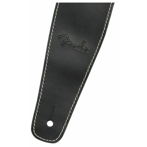 Ремень для гитары Fender BROKEN-IN LEATHER STRAP BLACK 2.5