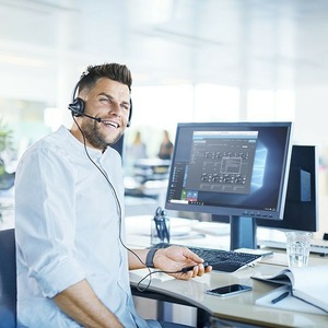 Компьютерная проводная гарнитура Sennheiser SC 75 USB MS