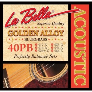 Струны для акустической гитары LA BELLA 40PB