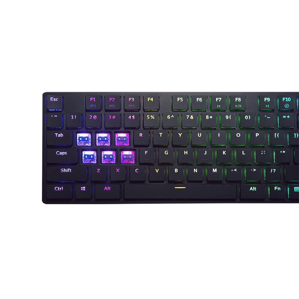 Клавиатура игровая Tesoro GRAM Spectrum XS ультра низкопрофильная (black/ blue)