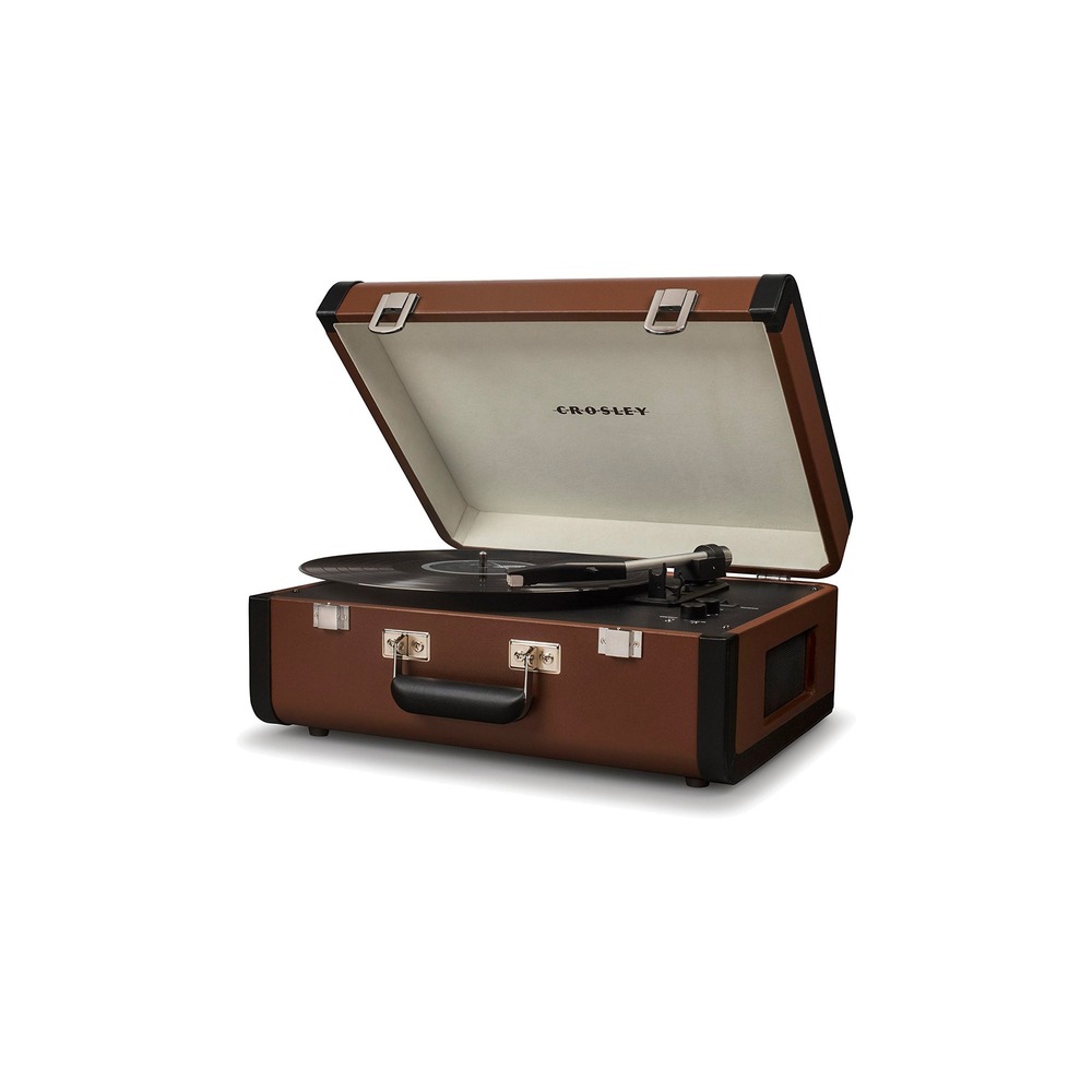 Проигрыватель винила Crosley PORTFOLIO PORTABLE Brown & Black c Bluetooth