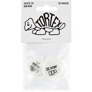 Медиатор DUNLOP 478P.88 Tortex White Jazz III