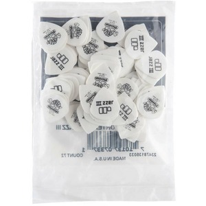 Медиатор DUNLOP 478R1.35 Tortex White Jazz III 72 шт