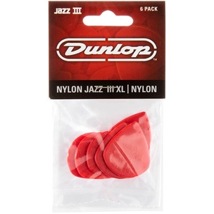 Медиатор DUNLOP 47PXLN Nylon Jazz III XL Red
