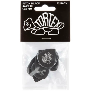 Медиатор DUNLOP 482P1.35 Tortex Pitch Black Jazz III